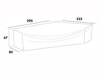 Möbelskydd Lounge 290/80X225/80X67  Cm